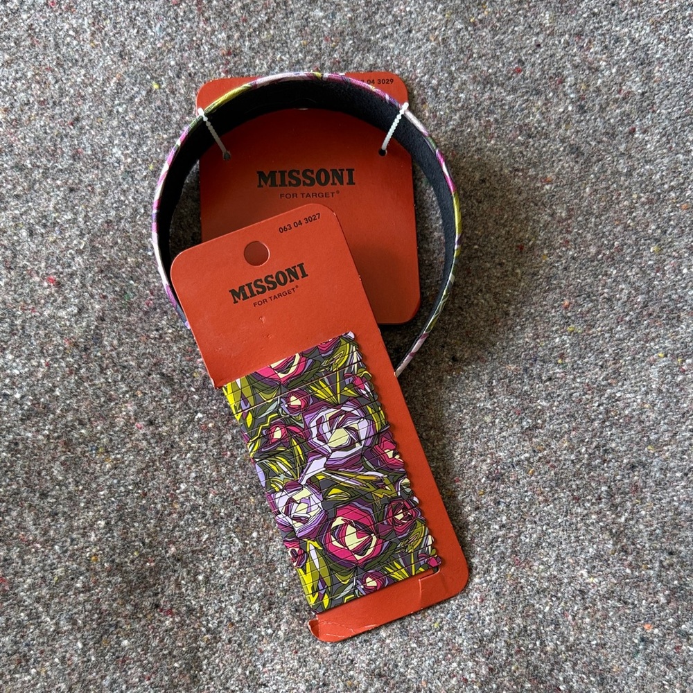 NWT- Missoni for Target Floral Patterned Headband and Bobby Pins